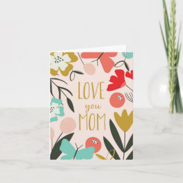 Carte de la Fête des Mères - Je t'aime Maman