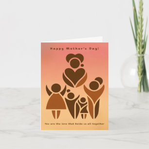 Carte de la fête des mères : L'amour qui nous unit