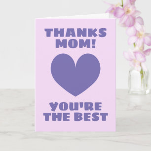 Carte de la fête des mères - Merci maman, vous ête