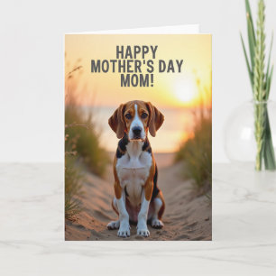 Carte de la fête des mères pour chien adoré