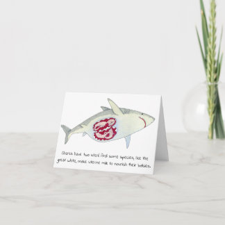 Carte de la fête des mères requin