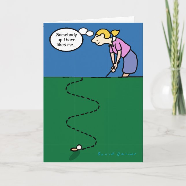 Carte de la fête des mères sur le thème du golf (Devant)
