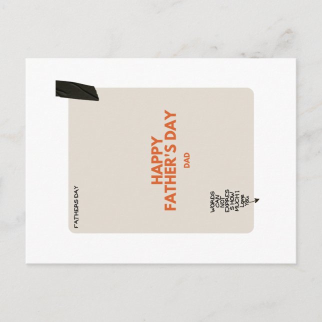 Carte de la Fête des Pères (Devant)