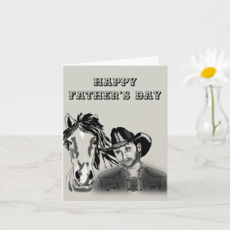 Carte de la Fête des Pères avec Cowboy