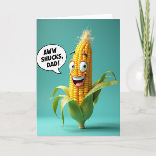 Carte de la Fête des Pères Corn Pop Art