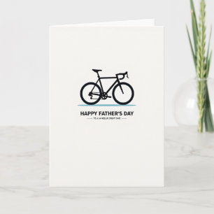 Carte de la Fête des Pères Cycle Silhouette