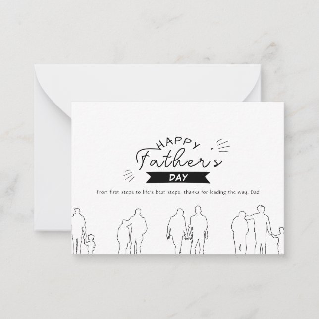 Carte de la Fête des Pères Générations d'amour (Devant)