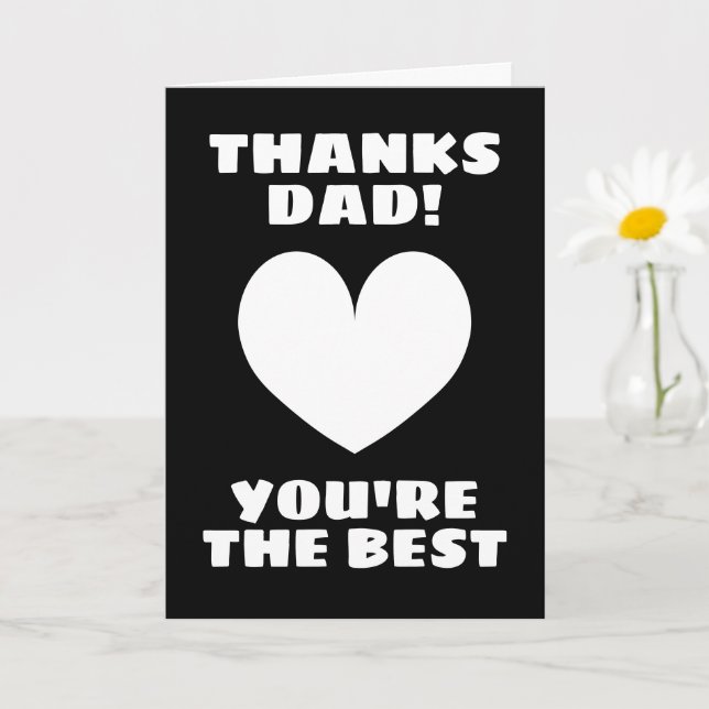 Carte de la Fête des Pères - Merci papa, vous êtes (Petite plante)