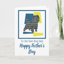 Carte de la fête des pères pour chien Cairn Terrie