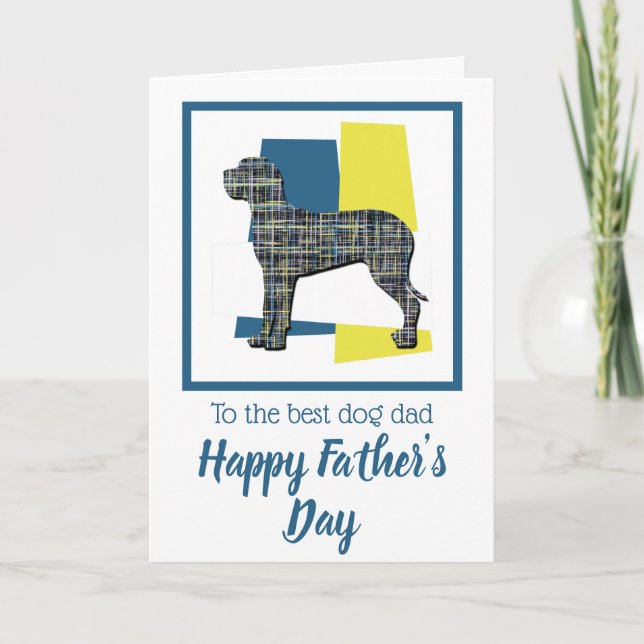 Carte de la fête des pères pour chien Great Dane t (Devant)