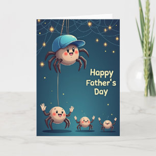 Carte de la Fête des Pères pour un papa arachnide