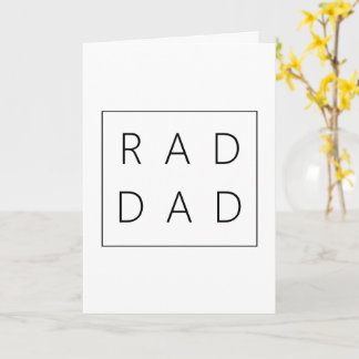 Carte de la Fête des Pères Rad Dad