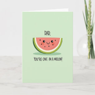 Carte de la Fête des Pères sur le thème du melon