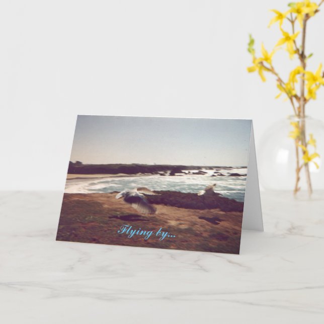 Carte de la fête des pères volante (Fleur jaune)