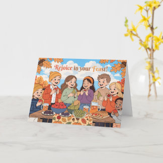 Carte de la Fête des Tabernacles pour les Enfants
