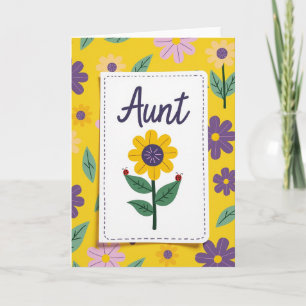 Carte de la Fête des Tantes Adorables