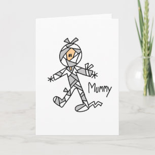 Carte de la figure de la tige de momie Halloween