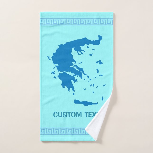 Carte de la Grèce (Serviette à main)