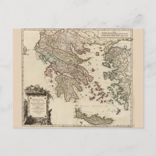 Carte de la Grèce antique 1752