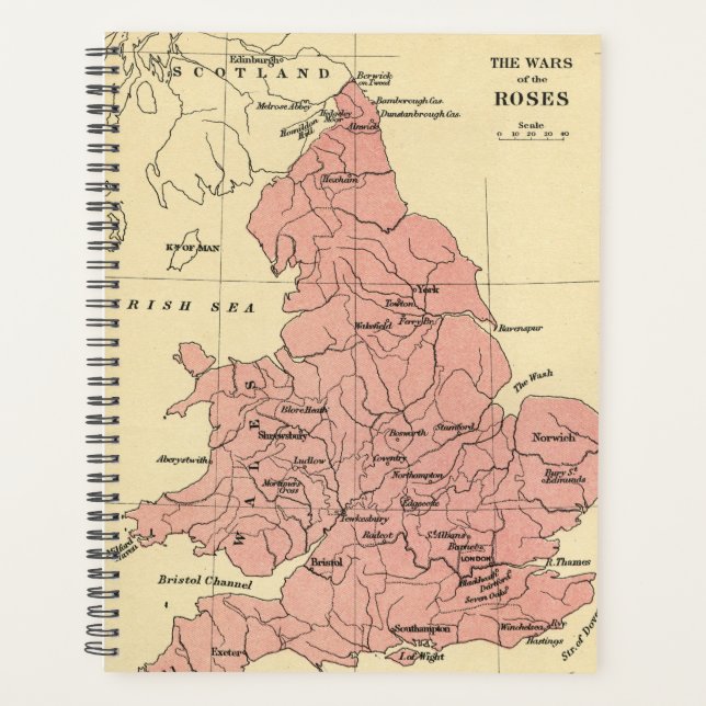 Carte de la guerre des Roses (Devant)