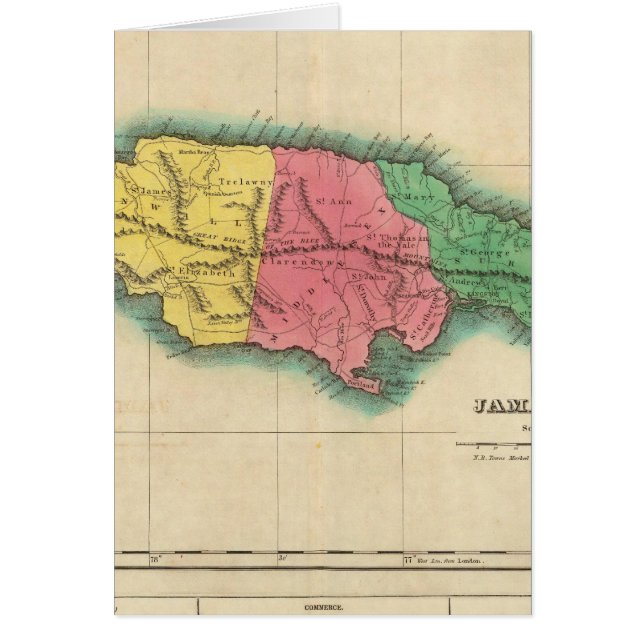 Carte De La Jamaïque (Devant)