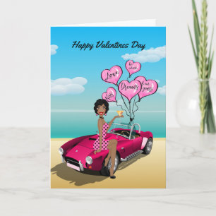Carte de la Journée des Valentines afro-américaine