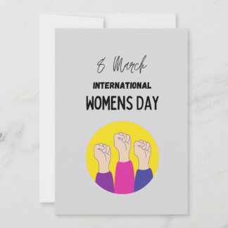 Carte de la Journée internationale de la femme
