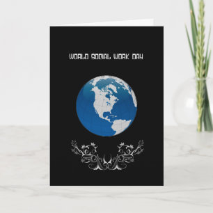 Carte de la journée mondiale du travail social