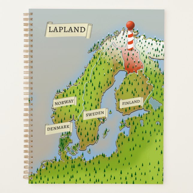 Carte De La Laponie (Devant)