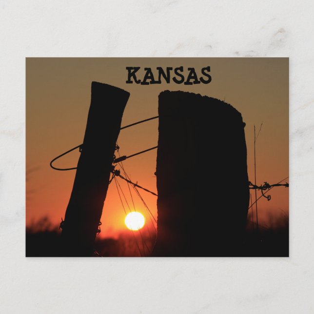 Carte de la ligne de clôture du Kansas (Devant)