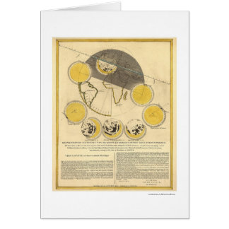 Carte de la lune et d'une éclipse solaire par