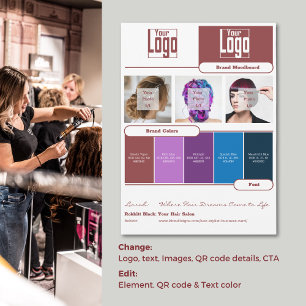 Carte de la marque Hair Stylist Moodboard - Identi