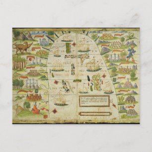 Carte de la mer de Chine, fac-similé de 'Miller At