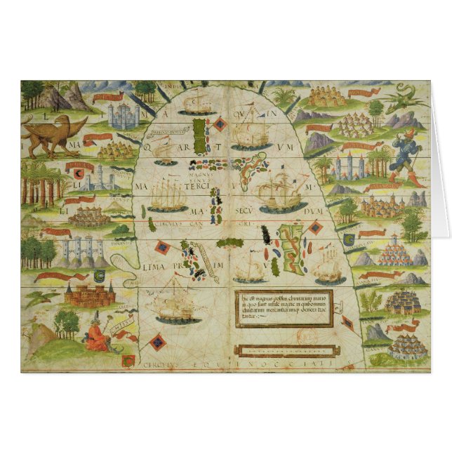 Carte de la mer de la Chine, télécopie des 'atlas (Devant horizontal)