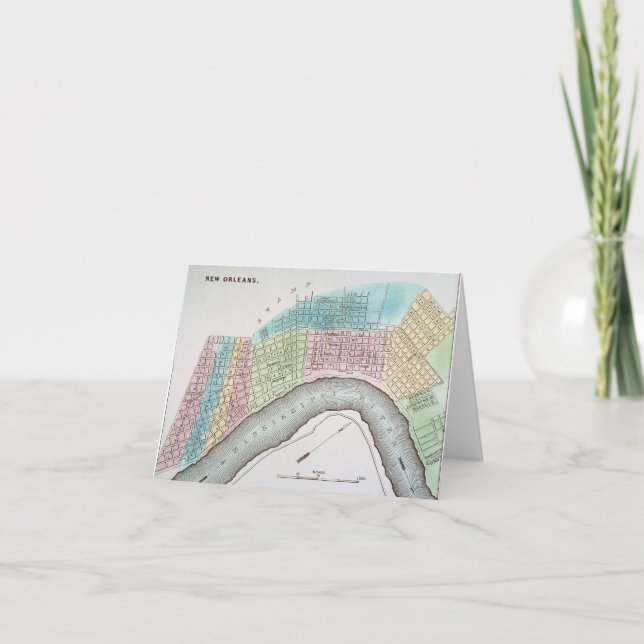 Carte de la Nouvelle-Orléans, 1837 (Devant)