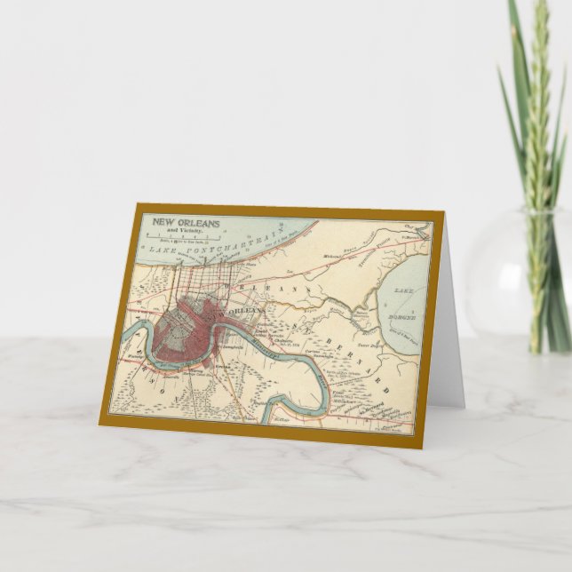 Carte de la Nouvelle-Orléans 1900 (Devant)