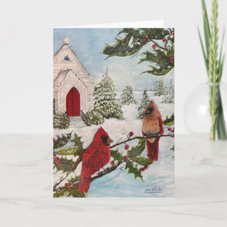 Carte de la paix d'hiver