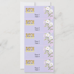 Carte de la place de Pâques chrétienne violet ress