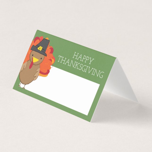 Carte de la place du dîner Thanksgiving | Doodle t (Front)