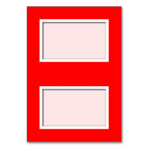 Carte de la place personnalisée Red Pavot Tented