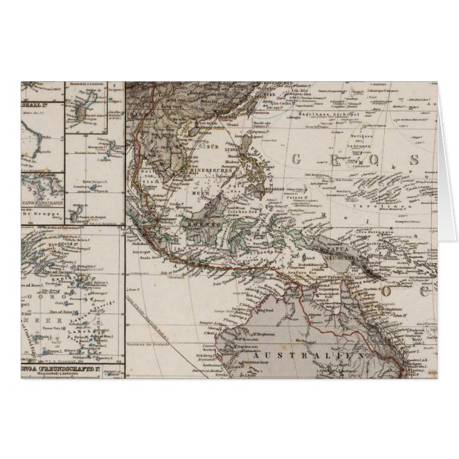 Carte de la Polynésie (Devant horizontal)