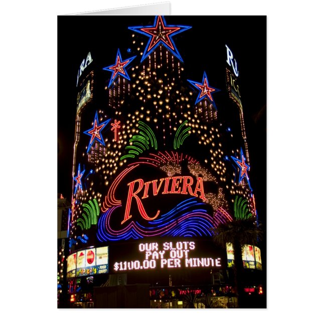Carte de la Riviera Las Vegas (Devant)