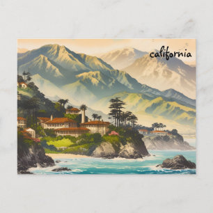carte de la rivière californie masse carte postale