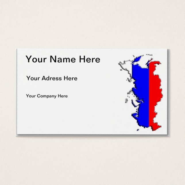 Carte de la Russie (Devant)