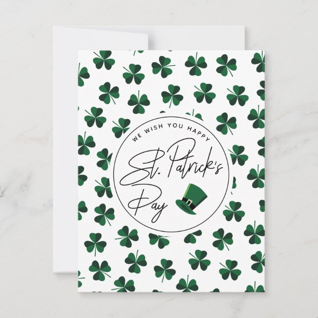 Carte de la Saint Patrick (Devant)
