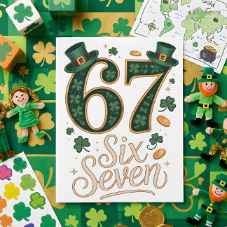 Carte de la Saint-Patrick 67 Meme Enfants