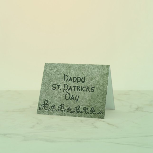 Carte de la Saint-Patrick avec motif de bordure de (Créateur téléchargé)