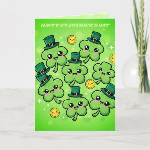 Carte de la Saint-Patrick Clover Cutie