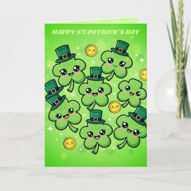Carte de la Saint-Patrick Clover Cutie (Devant)