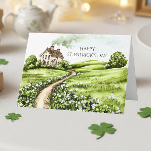 Carte de la Saint-Patrick Côte Irlandaise à l'aq